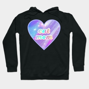 cat mom heart Hoodie